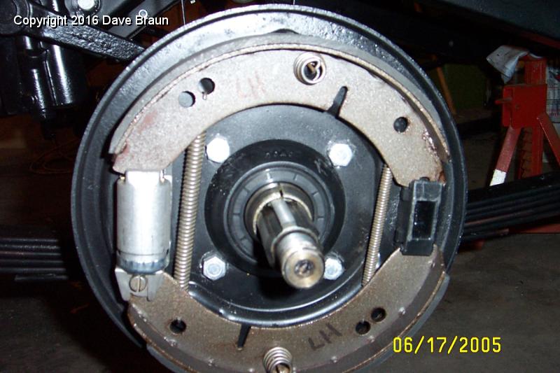 MGTD15470/Brakes/Backing plate bolted to the axle
